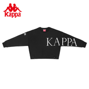 kappa卡帕女短款蝙蝠衫卫衣，2023秋季休闲圆领套头衫k0c62wt01