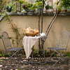 美式乡村户外铁艺折叠桌椅三件套组合花园庭院阳台休闲复古咖啡桌