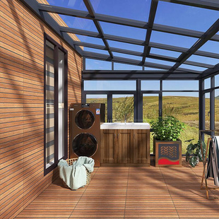 阳台瓷砖原木墙砖户外庭院，露台花园院子木纹，砖仿实木地板室外地砖