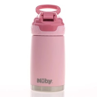 nuby努比300ml不锈钢保温杯宝宝运动便携吸管杯儿童学饮水杯