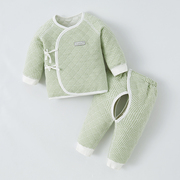 童泰新生婴儿儿套装秋冬季夹棉保暖春款衣服刚初生幼儿纯棉内衣和