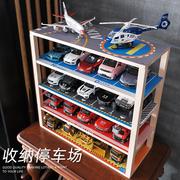 1 32儿童玩具车收纳架子合金车模展示架停车场置物架汽车模型车库
