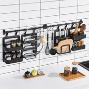 厨房五金挂件套装家用厨卫用品用具，小百货黑色免打孔挂钩架类简易