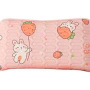 夏季儿童枕套幼儿园冰丝凉席枕头套夏天3N0x50宝宝乳胶凉枕套