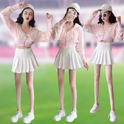 韩国女团舞台装团体啦啦操演出学生运动会拉拉队爵士舞蹈表演服装