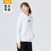 361运动卫衣女2023春季加绒加厚女士套头卫衣连帽跑步上衣女