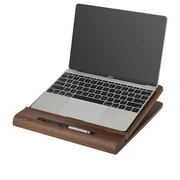 实木电脑支架折叠架办公桌面调整展示架笔记本散热架创意增高底座