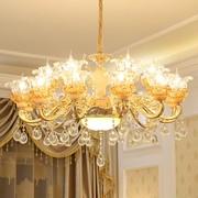 欧式水晶吊灯奢华大气客厅餐厅卧室锌合金蜡烛大厅别墅法式灯具饰