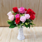 小花瓶ins风客厅餐桌摆件，插花装饰玫瑰，假花向日葵绢花家居仿真花