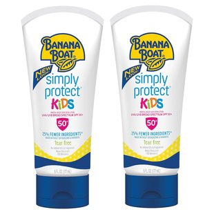 美国直邮 Banana Boat Kids儿童防晒霜SPF50+ 健康的无香精两瓶装