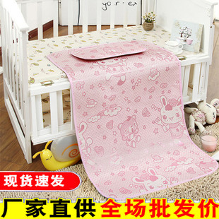 婴儿床凉席冰丝凉席床垫幼儿园宝宝床儿童床凉席垫子夏季通用