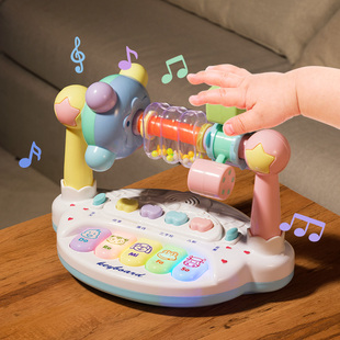 婴儿玩具6个月手拍鼓六面体益智早教，拍拍鼓儿童1一3岁宝宝2电子琴