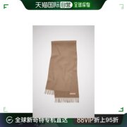 欧洲直邮Acne Studios 粉色标签羊毛围巾 暖米色