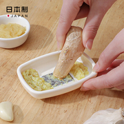 日本进口磨姜器手动研磨器厨房调料小工具蒜蓉搓泥药末钵擦生姜器
