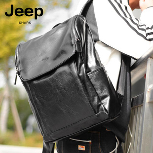 Jeep吉普双肩包男士2022背包书包休闲旅行皮包大容量电脑背包
