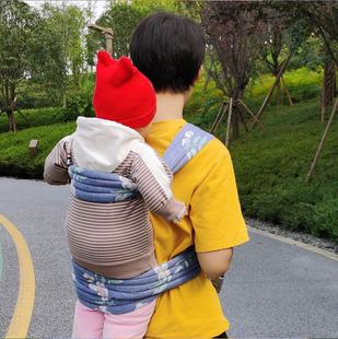 云南贵州传统老式宝宝背带婴儿后背式背扇简易外出背袋背被四季款