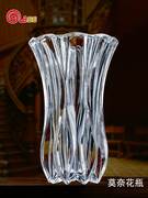 高斯欧式水晶玻璃花瓶透明大号宽口美式客厅插花摆件餐桌软装饰品