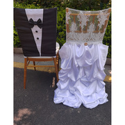 婚礼创意道具椅背，装饰户外婚礼婚纱，拍摄道具迎宾区布置椅