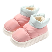 儿童棉拖鞋女童冬季包跟加绒保暖防水防滑厚底雪地靴宝宝棉鞋外穿