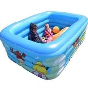 小孩游泳池充气折叠家用s婴儿海洋球池室内四层特大圈儿童玩具宝