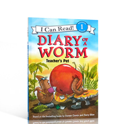 I Can Read系列Diary of a Worm  Teacher's Pet蚯蚓日记：老师的宠物英文原版书level1级儿童英语启蒙分级阅读绘本汪培珽书单