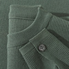 墨绿色重磅软糯冬季保暖毛衣纯色，宽松小清新复古宽松针织衫上衣男