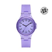 dkny女士chambers三指针，紫色尼龙手表-紫色，美国奥莱直