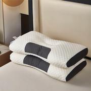 20233D针织棉按摩枕水立方拼色立体定型分区枕芯枕头一个