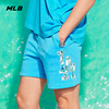 MLB 男女情侣短裤荧光色LOGO印花运动短裤休闲潮夏季SPN01