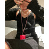 ，韩国博主同款~ 小众设计师黑色针织套装裙