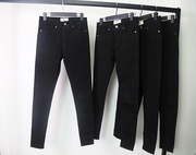 牛仔裤男修身hs高品质，纯黑色kanyea$aprocky潮流，弹力小脚裤长裤