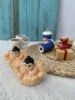 外贸原单创意北欧可爱人工手绘陶瓷胡椒粉，罐调味瓶罐桌面小摆件