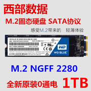 WD西部数据1T台式机笔记本电脑SSD西数M2接口SATA协议M.2固态硬盘