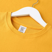 300g重磅暖色系蛋黄姜，黄色纯棉健康布，圆领卫衣纯色厚实秋冬打底衫
