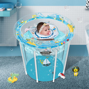 透明支架式婴儿游泳池家用宝宝游泳池折叠省空间小童泡澡桶洗澡池