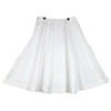 夏季白色大码棉麻半身裙，中长款女春季高腰，a字裙显瘦亚麻大摆长裙