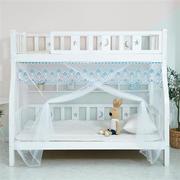 子母床蚊b帐1.2m双层床下铺y1.5米儿童实木家用高低床梯形通用