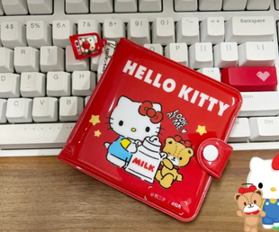 日本凯蒂猫kitty短款钱包卡包可爱卡通PVC钱夹零钱包卡包