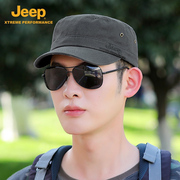 jeep吉普鸭舌帽男夏季平顶户外速干男士遮阳凉帽，透气徒步防晒帽子