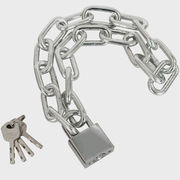 弘工链条锁加粗加长锁具，防盗自行车锁铁链，门锁6mm长1米定制