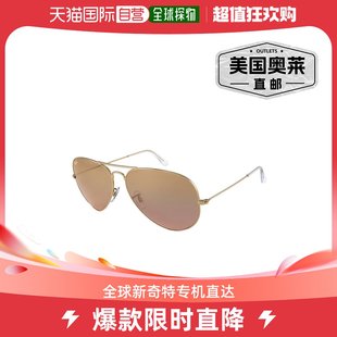 ray-ban雷朋 男女通用 RB3025 58 毫米太阳镜，金色 - 金色 美