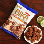 马来西亚进口BIKA小熊饼干牛奶巧克力味儿童休闲早餐饼干100g*4袋