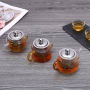高硼硅功夫茶壶过滤花茶壶，304不锈钢耐热茶壶茶具套装