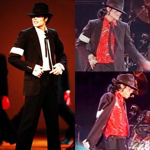 男士舞蹈服霹雳舞迈克尔杰克逊演出服MJ模仿太空步公司年会爵士舞