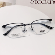 帕莎眼镜眉毛框时尚潮流板材钛合金男士眼镜架可配近视镜PJ78027