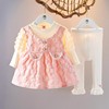 女童秋装套装2023婴儿童装洋气女宝宝春秋时髦连衣裙子两件套