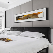 现代简约装饰画客厅卧室床头挂画简美抽象走廊长幅壁画双层油画
