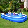 充气游泳池儿童家用大型水池，成人户外泳池移动洗澡池戏水池加厚