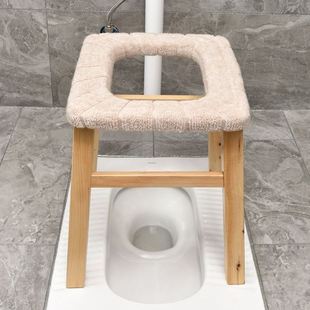 实木老人残疾成人坐便椅孕妇上厕所坐便器加固可移动马桶家用防滑