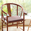 红木餐桌茶桌椅子坐垫中式实木，亚麻棉麻记忆棉40x50cm家用椅垫